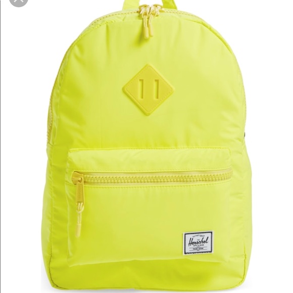 yellow herschel backpack